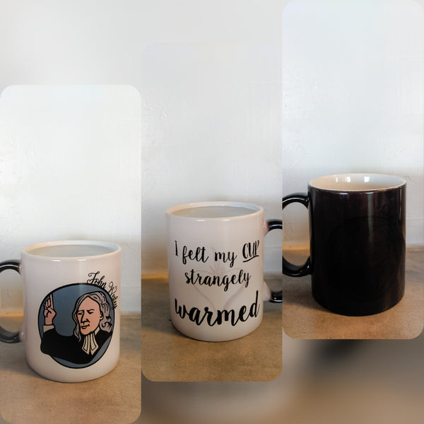 The John Wesley Mug - My Cup is Strangely Warmed Magic Mug - Drinklings