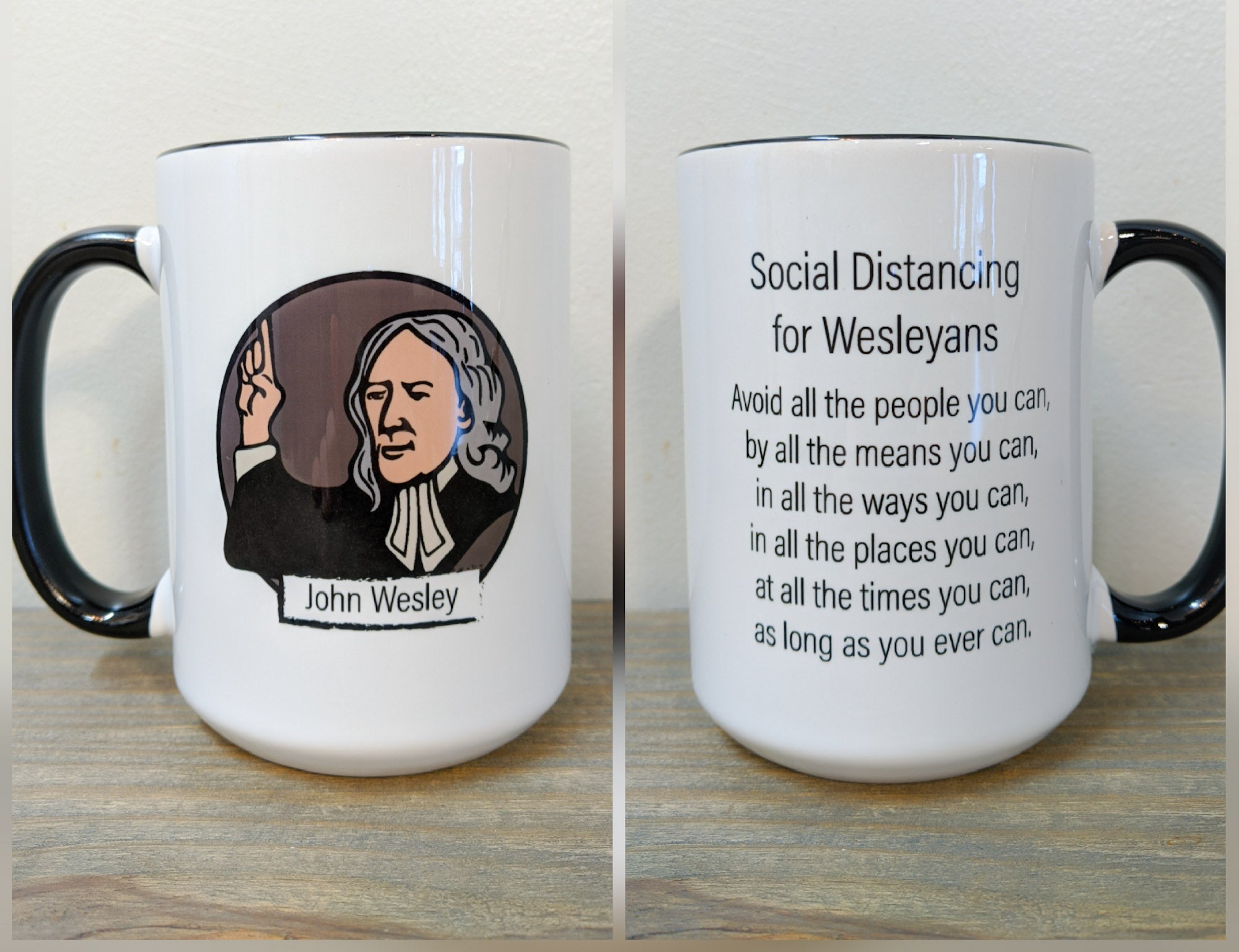 Social Distancing for Wesleyans Mug - Drinklings