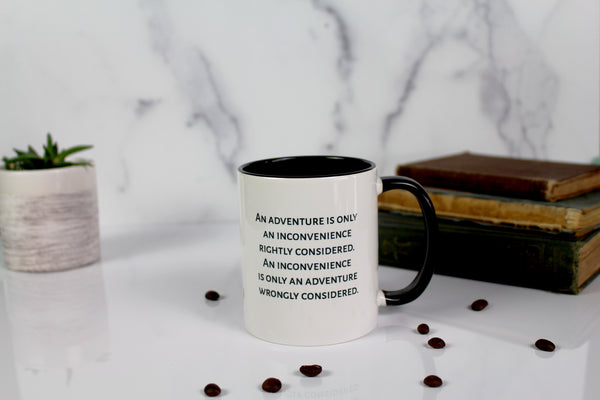 The G.K. Chesterton Mug - An Inconvenience is Only an Adventure