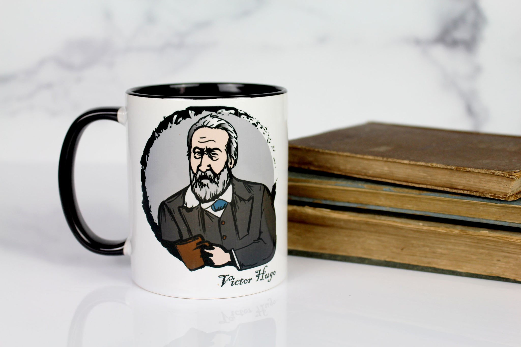 The Victor Hugo Mug - He Never Went Out Without a Book Under His Arm